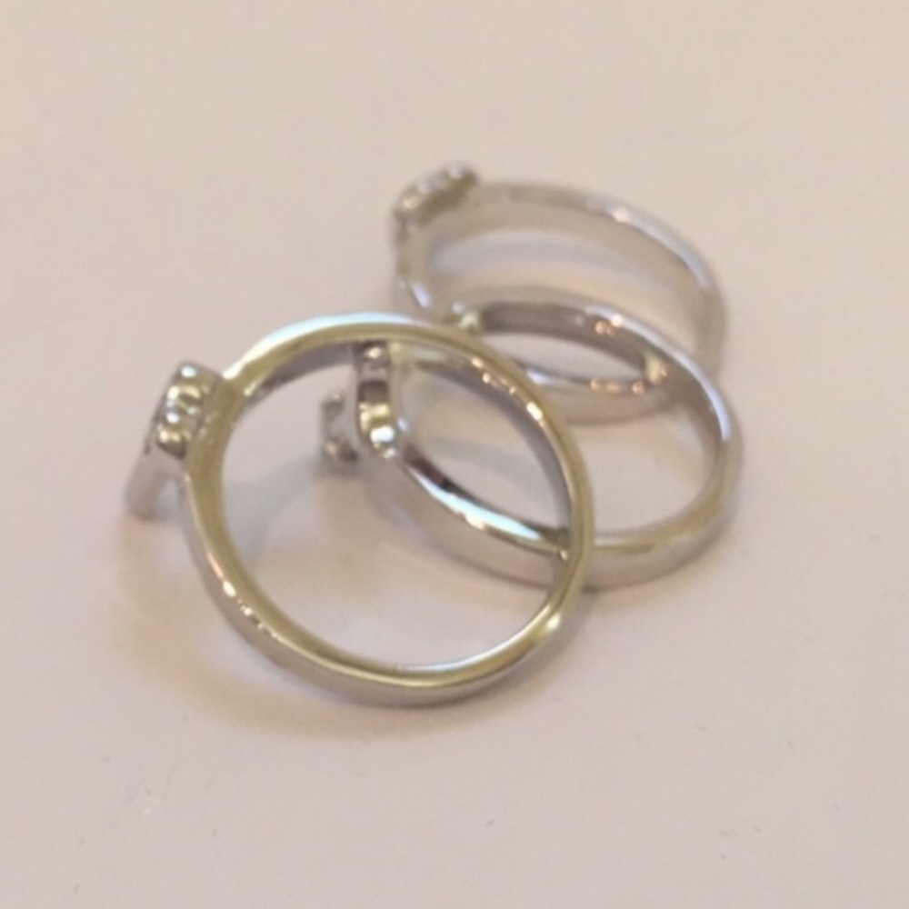 Beyond Rings Stackable Ring Set- Heart Key Arrow - Picture 4 of 4